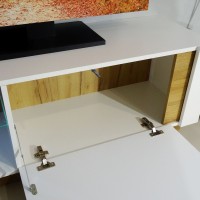 Σύνθεση 36146-ARCW Λευκό+Λευκό High Gloss+Grandson 270x194x40cm