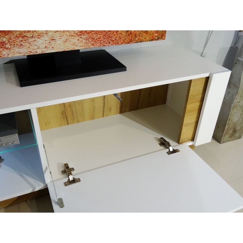 Σύνθεση 36146-ARCW Λευκό+Λευκό High Gloss+Grandson 270x194x40cm