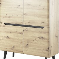 Μπουφές Nordi Artisan+μαύρο 107x134x40cm
