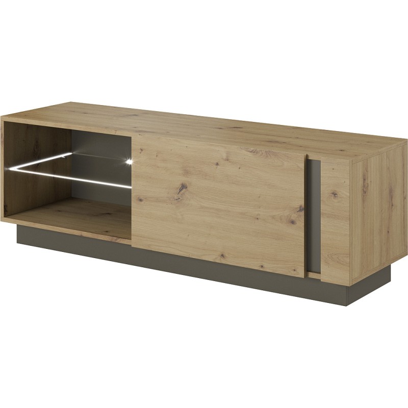 Έπιπλο τηλεόρασης 36146-ARC-STV Artisan+Γραφίτης 138,1x45,5x40cm