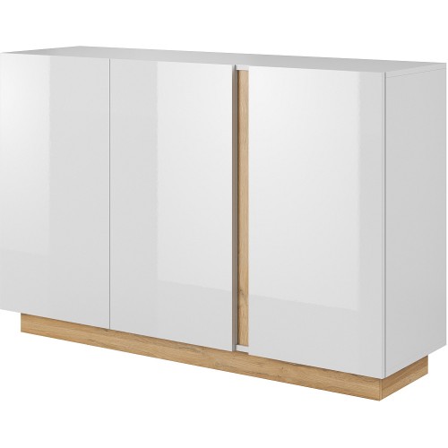 Μπουφές 36146-ARCW-21 Λευκό+Λευκό High Gloss+Grandson 138,2x90,5x40cm