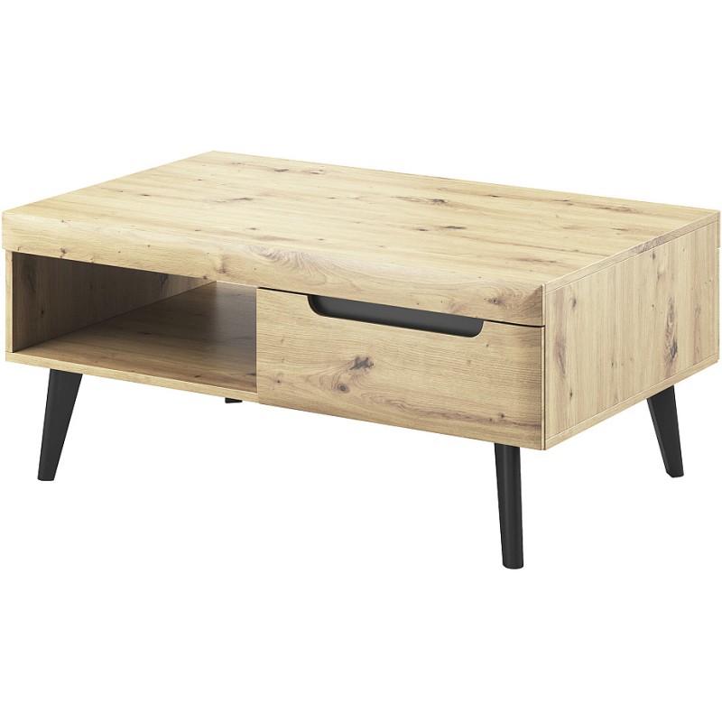 Τραπεζάκι Nordi Artisan+μαύρο 107x46x67cm