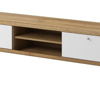 Έπιπλο τηλεόρασης 02103-PR Λευκό+Riviera 160x50x40cm