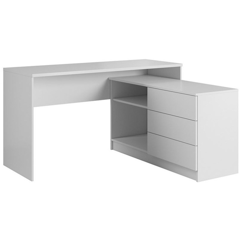 Γραφείο ΤΕΟ Λευκό 138x76x50,4-110cm