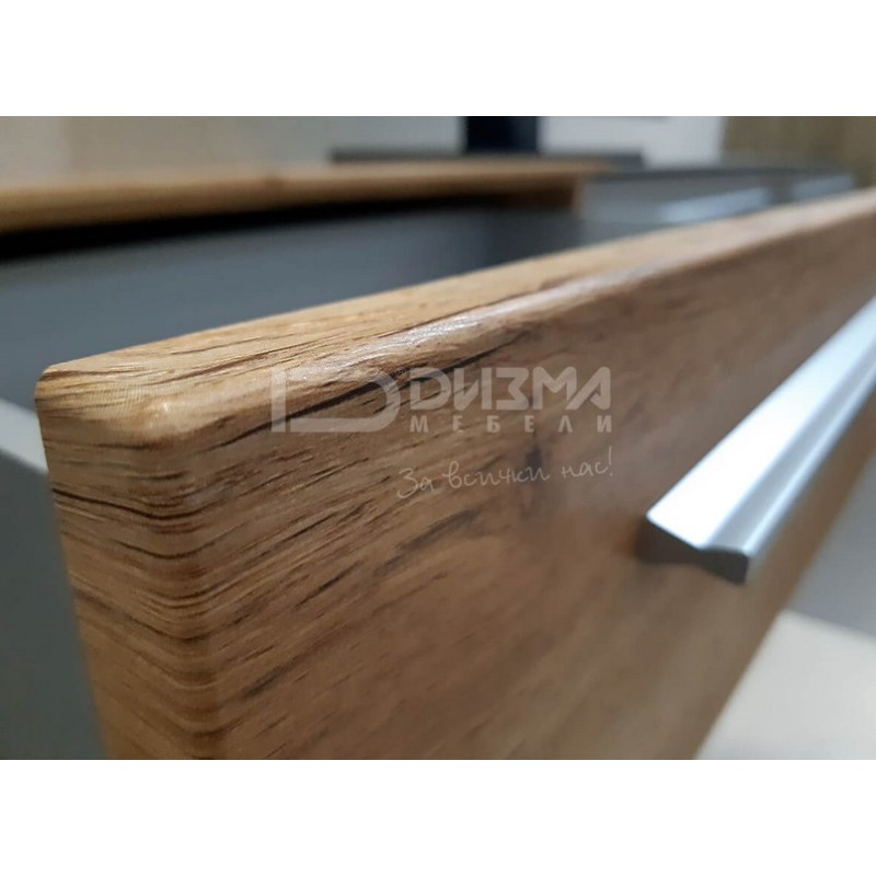 Σύνθεση τοίχου Binz-2 Γραφίτης+Βασάλτης 300x206x43-37cm