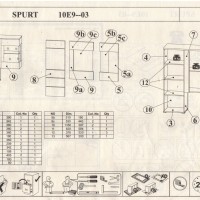Σύνθεση SPURT 340x54x197cm Φυσικό Golden craft+ Σαμπανί
