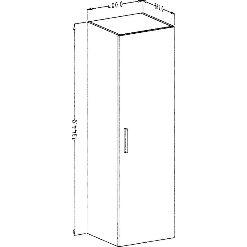 Σύνθεση Talina_ec Λευκό+Kingstone Oak 270x175x48cm