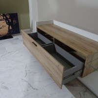 Σύνθεση Talina_ec Λευκό+Kingstone Oak 270x175x48cm