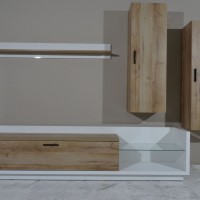 Σύνθεση Talina Λευκό+Kingstone Oak 270x175x48cm