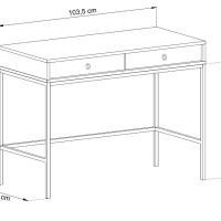 Κονσόλα Mono Μπεζ 103,5x77,6x50cm