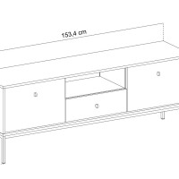 Έπιπλο τηλεόρασης Mono Μπεζ 153x56x39cm