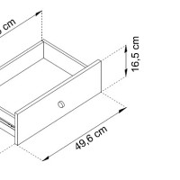 Μπουφές Mono χρώμα Μπεζ 154x83x39cm