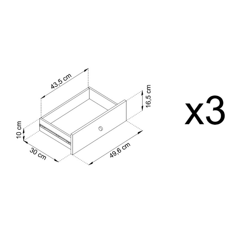 Μπουφές Mono χρώμα Μπεζ 154x83x39cm