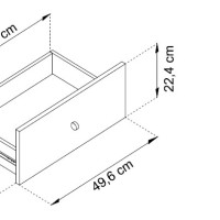 Τραπεζάκι Mono Μπορντό 103,5x46,2x68cm