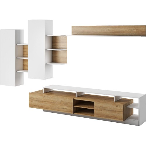 Σύνθεση τοίχου 36144-ALV Grandson+ λευκό 2,60x171,5x30-40cm