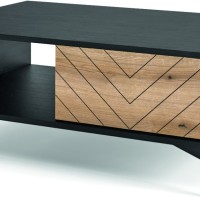 Τραπεζάκι Diamond Ανθρακί+Evoke 104x68x40cm