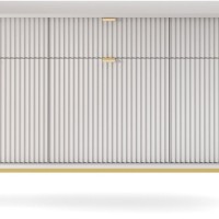 Μπουφές Nova Γκρι+χρυσό 154x39x83cm