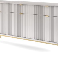 Μπουφές Nova Γκρι+χρυσό 154x39x83cm