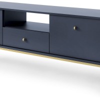 Έπιπλο τηλεόρασης Mono μπλε + χρυσό 153,4x56,2x39cm