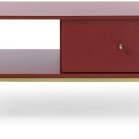 Τραπεζάκι Mono Μπορντό + Χρυσό 103,5x46,2x68cm