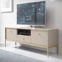 Έπιπλο τηλεόρασης Mono Μπεζ + Χρυσό 153x56x39cm