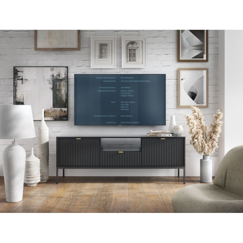 Έπιπλο τηλεόρασης Nova Ανθρακί 154x39x56cm