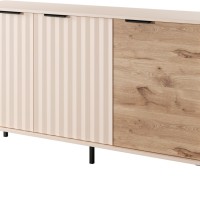 Μπουφές Rave Μπεζ+φυσικό Viking 153x82x40cm