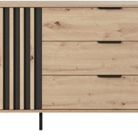 Μπουφές Tally φυσικό Artisan+ανθρακί 138x82x40