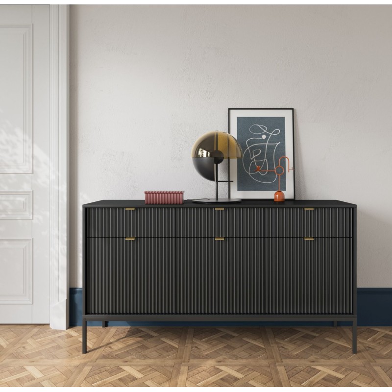 Μπουφές Nova Ανθρακί 154x39x83cm