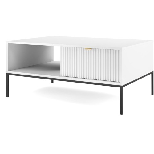 Τραπεζάκι Nova Λευκό Μ104xΠ68xΥ46cm