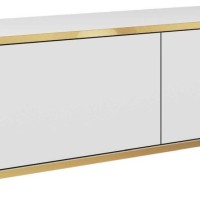 Κρεμαστό έπιπλο τηλεόρασης ORO λευκό 135x30x32cm