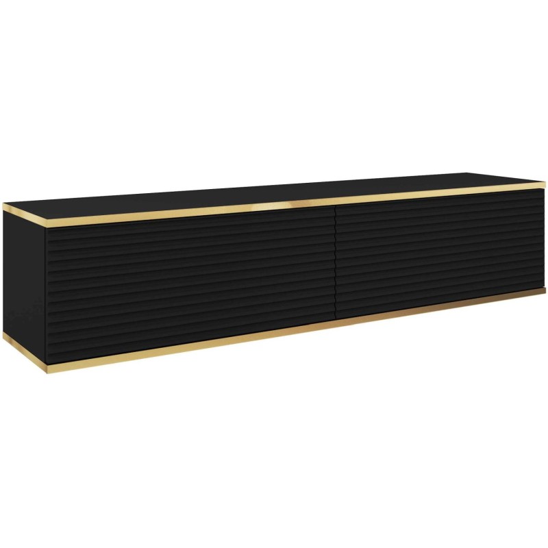 Κρεμαστό έπιπλο τηλεόρασης ORO_MDF ανθρακί 135x30x32cm