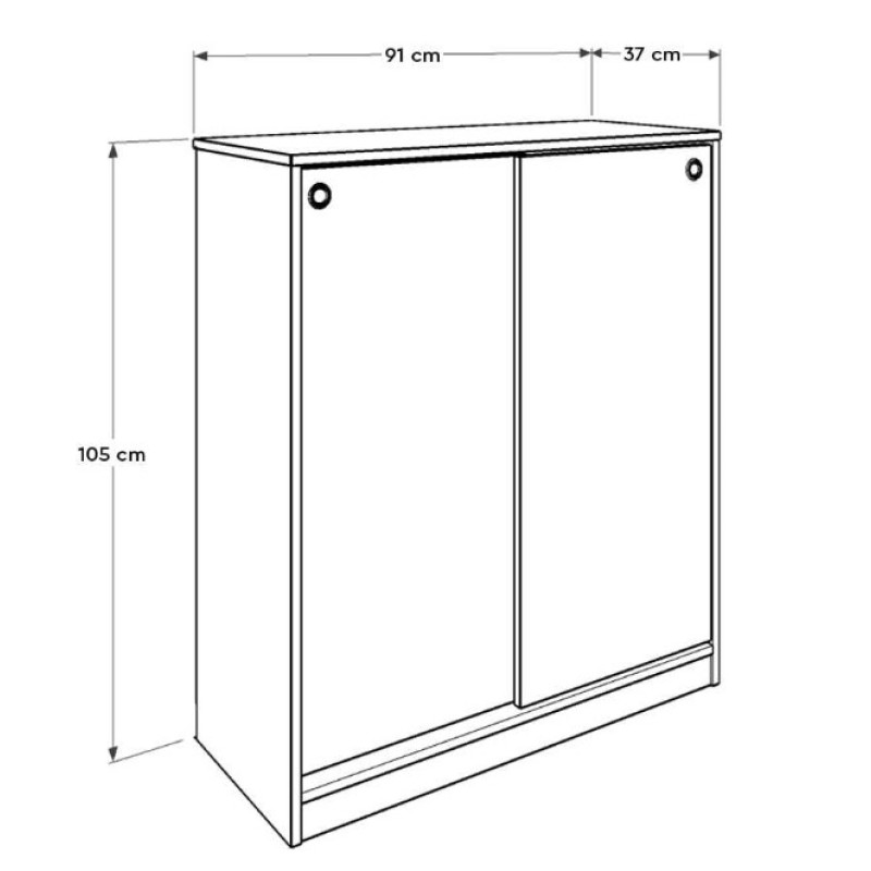 Παπουτσοθήκη Antre-322 Λευκή 91x105x37cm