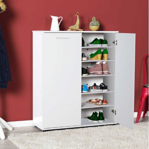 Παπουτσοθήκη ADR-520-BB Antre Λευκή 91x108x35cm