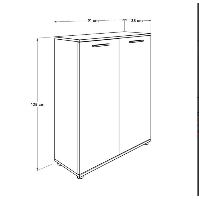 Παπουτσοθήκη Antre-520 Λευκή 91x108x35cm