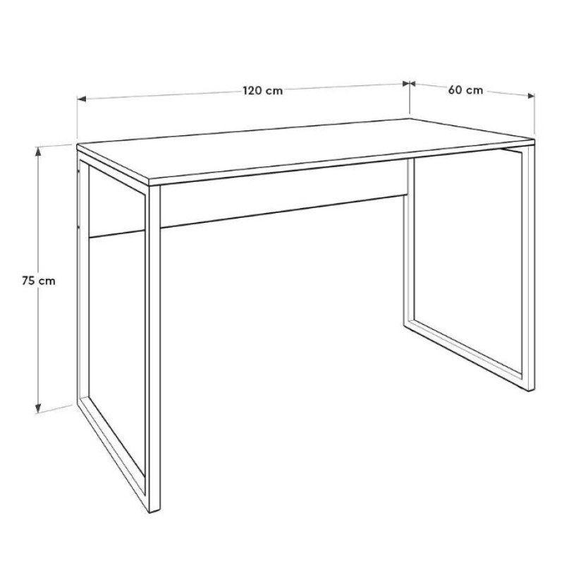 Γραφείο Connect Καρυδί 120x75x60cm