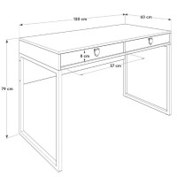 Γραφείο Connect με συρτάρια Λευκό 120x75x60cm