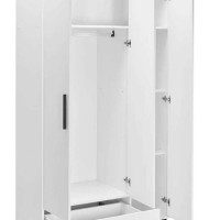 Ντουλάπα white Λευκό 103x187x52cm