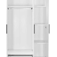 Ντουλάπα white Λευκό 103x187x52cm
