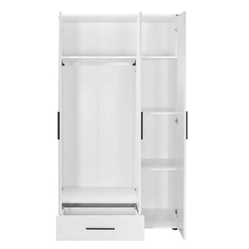 Ντουλάπα white Λευκό 103x187x52cm