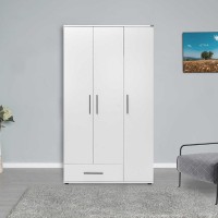 Ντουλάπα white Λευκό 103x187x52cm