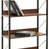 Βιβλιοθήκη KTP-840-OO Connect Καρυδιά 73x136x35cm