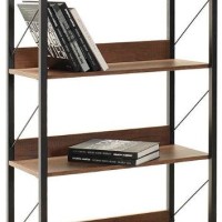 Βιβλιοθήκη Connect Καρυδιά 73x136x35cm