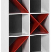 Βιβλιοθήκη Gaming Λευκή 75x188x30cm