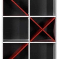 Βιβλιοθήκη Gaming Λευκή 75x188x30cm