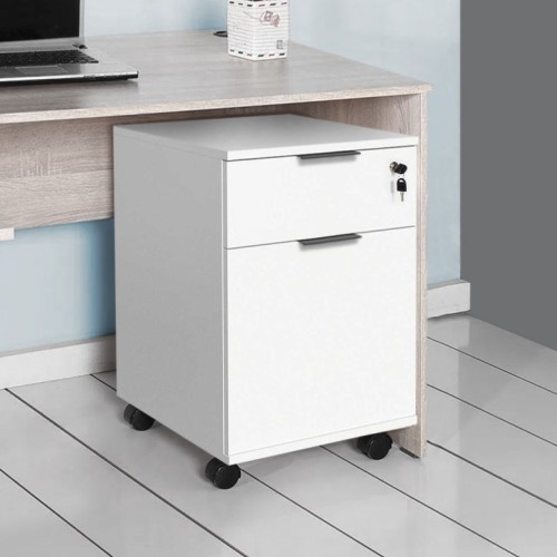 Συρταριέρα γραφείου RKM-311-DD Rio Λευκό 41x61x45cm