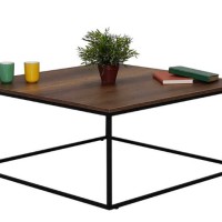 Τραπεζάκι Profil Καρυδί 80x42x80 cm