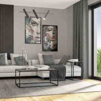 Τραπεζάκι Profil Μάρμαρο 80x42x80cm