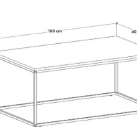 Τραπεζάκι Profil Μάρμαρο Μ100xΥ42xΠ60 cm