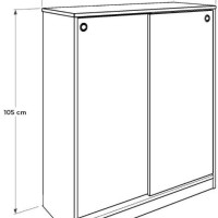 Παπουτσοθήκη Antre-322 Φυσικό 91x105x37cm